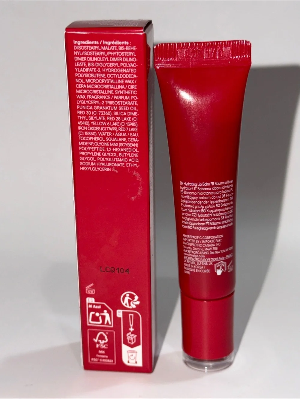 LANEIGE Raspberry Jam Glaze Craze Tinted Lip Serum FULL SIZE TUBE 0.42 Oz. NIB!